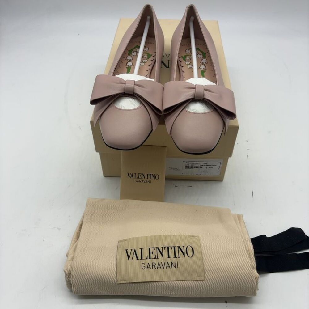 valentino Leather Ballet Flat